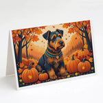 Autumn Leaves Greeting Cards - Size: 5X7 | Pack Of: 8 | Collection name: Autumn leaves-AMAZON FACTORY