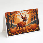 Autumn Leaves Greeting Cards - Size: 5X7 | Pack Of: 8 | Collection name: Autumn leaves-AMAZON FACTORY