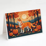 Autumn Leaves Greeting Cards - Size: 5X7 | Pack Of: 8 | Collection name: Autumn leaves-AMAZON FACTORY