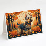 Autumn Leaves Greeting Cards - Size: 5X7 | Pack Of: 8 | Collection name: Autumn leaves-AMAZON FACTORY