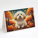 Autumn Leaves Greeting Cards - Size: 5X7 | Pack Of: 8 | Collection name: Autumn leaves-AMAZON FACTORY