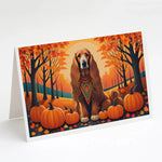 Autumn Leaves Greeting Cards - Size: 5X7 | Pack Of: 8 | Collection name: Autumn leaves-AMAZON FACTORY