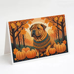 Autumn Leaves Greeting Cards - Size: 5X7 | Pack Of: 8 | Collection name: Autumn leaves-AMAZON FACTORY