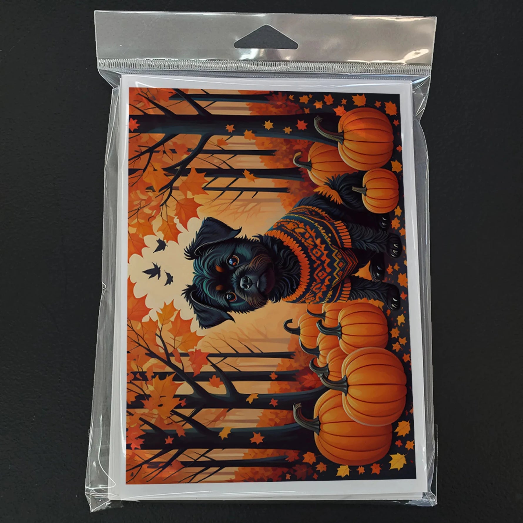 Autumn Leaves Greeting Cards - Size: 5X7 | Pack Of: 8 | Collection name: Autumn leaves-AMAZON FACTORY