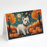 Autumn Leaves Greeting Cards - Size: 5X7 | Pack Of: 8 | Collection name: Autumn leaves-AMAZON FACTORY