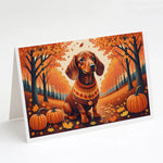 Autumn Leaves Greeting Cards - Size: 5X7 | Pack Of: 8 | Collection name: Autumn leaves-AMAZON FACTORY