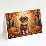 Autumn Leaves Greeting Cards - Size: 5X7 | Pack Of: 8 | Collection name: Autumn leaves-AMAZON FACTORY
