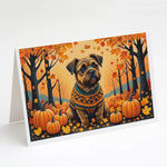 Autumn Leaves Greeting Cards - Size: 5X7 | Pack Of: 8 | Collection name: Autumn leaves-AMAZON FACTORY