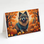 Autumn Leaves Greeting Cards - Size: 5X7 | Pack Of: 8 | Collection name: Autumn leaves-AMAZON FACTORY