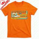 AWESOME SINCE 1976 Men Cotton TShirt Tops Made in 1976 All Original Parts Birthday 1976 Limited Edition T-Shirt Male Collar Tee-AMAZON FACTORY