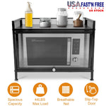 Bakers Rack Carbon Steel Kitchen Storage Cabinets Microwave Stand-AMAZON FACTORY