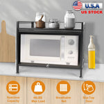 Bakers Rack Carbon Steel Kitchen Storage Cabinets Microwave Stand-AMAZON FACTORY
