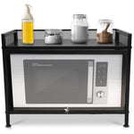 Bakers Rack Carbon Steel Kitchen Storage Cabinets Microwave Stand-AMAZON FACTORY