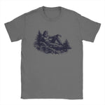 Bigfoot-s Deep Thoughts My Eyes are Up Here Men's T Shirts Funny Tees Short Sleeve Crewneck T-Shirt Cotton Printing Clothing-AMAZON FACTORY