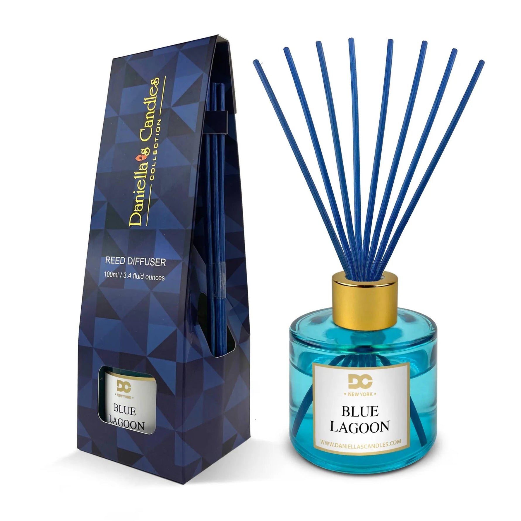 "Blue Lagoon" Reed Diffuser Set - AMAZON FACTORY