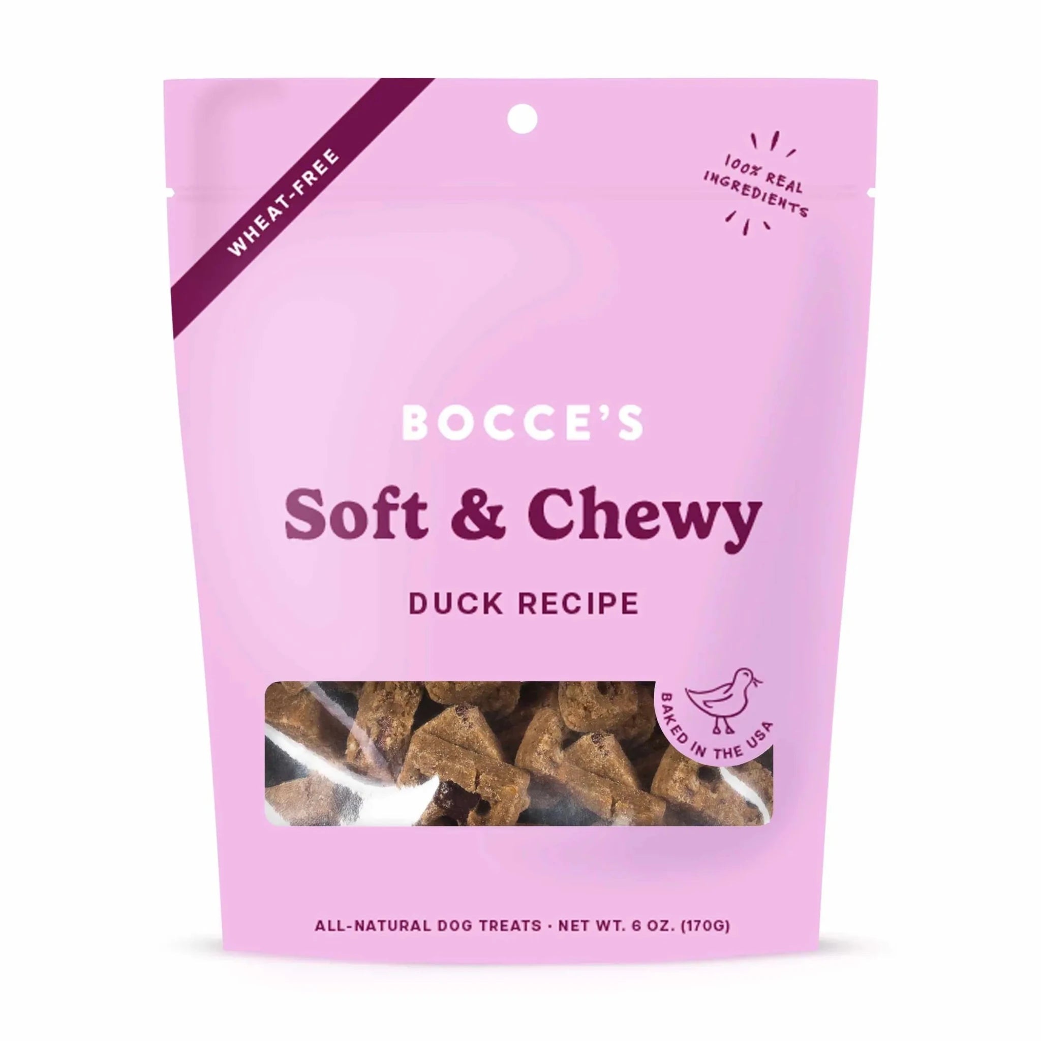 Bocce's Bakery Duck Soft & Chewy Dog Treats 6oz - AMAZON FACTORY