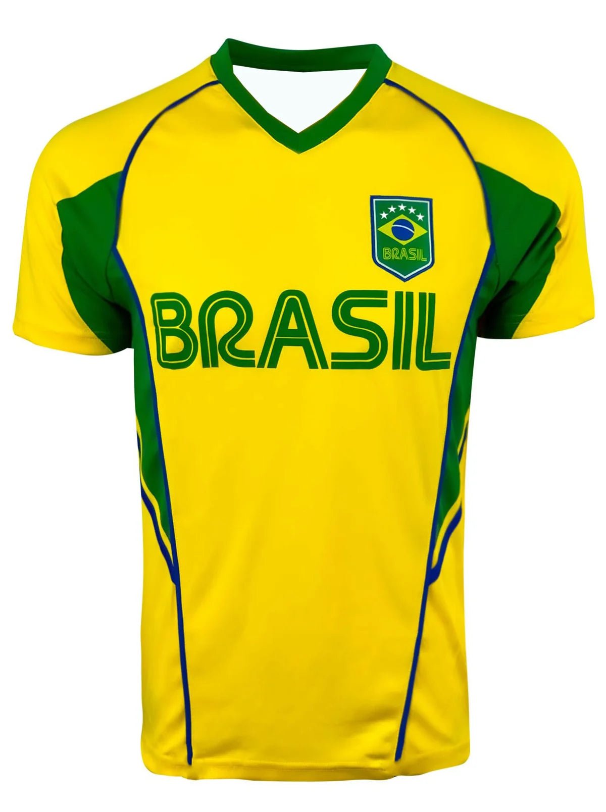 Brazil National Soccer Team Sports Jersey Top Loose Fast Drying FamilyMatching Short Sleeved Summer Outdoor Fitness T-shirt-AMAZON FACTORY