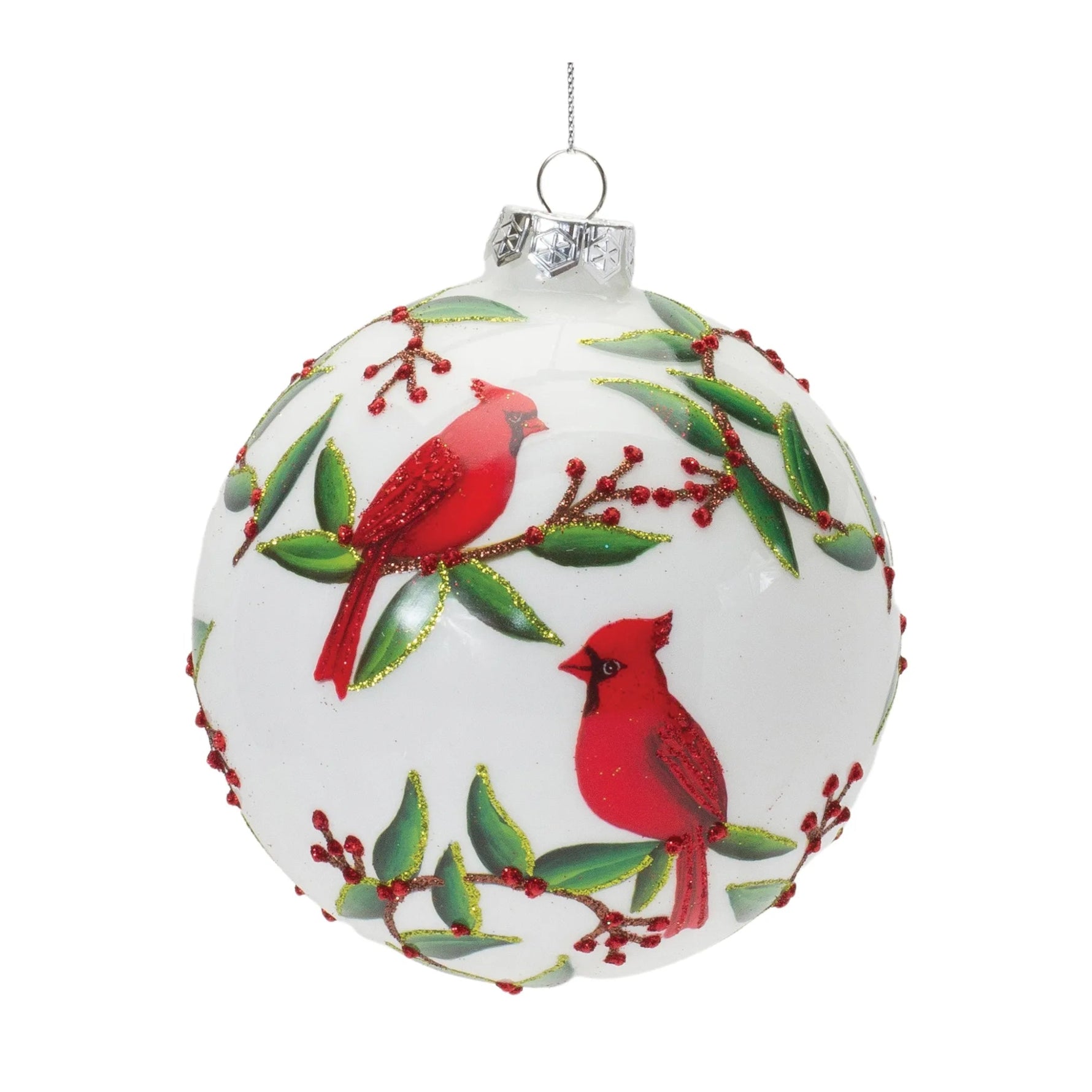 Cardinal Bird Ball Ornament - AMAZON FACTORY
