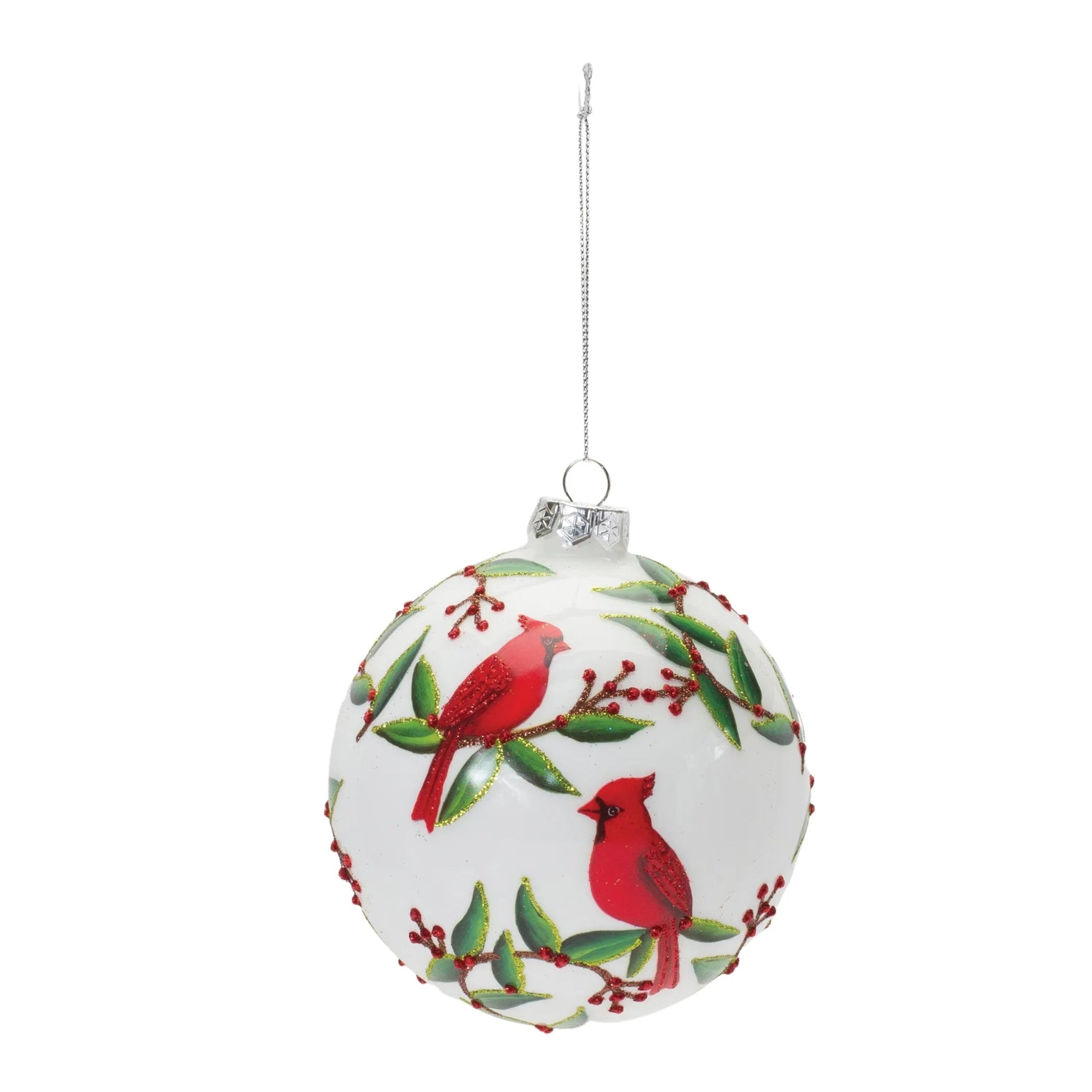 Cardinal Bird Ball Ornament - AMAZON FACTORY