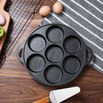 Cast Iron Takoyaki Fry Pan Octopus Balls Maker Hole Cavities Grill Mold-AMAZON FACTORY