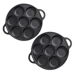 Cast Iron Takoyaki Fry Pan Octopus Balls Maker Hole Cavities Grill Mold-AMAZON FACTORY
