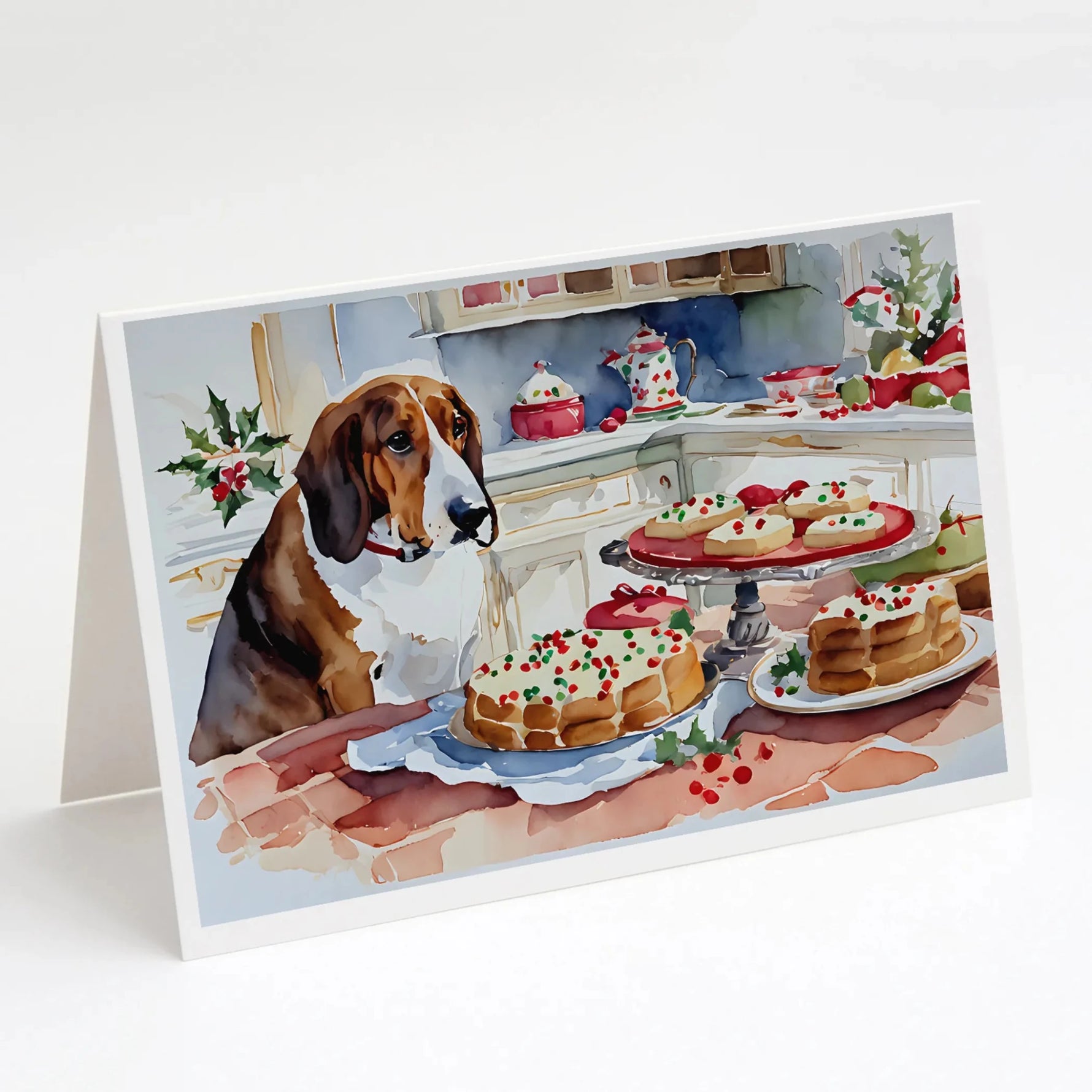 Christmas Cookies Greeting Cards - Size: 5X7 | Pack Of: 8 | Collection name: Christmas cookies-AMAZON FACTORY