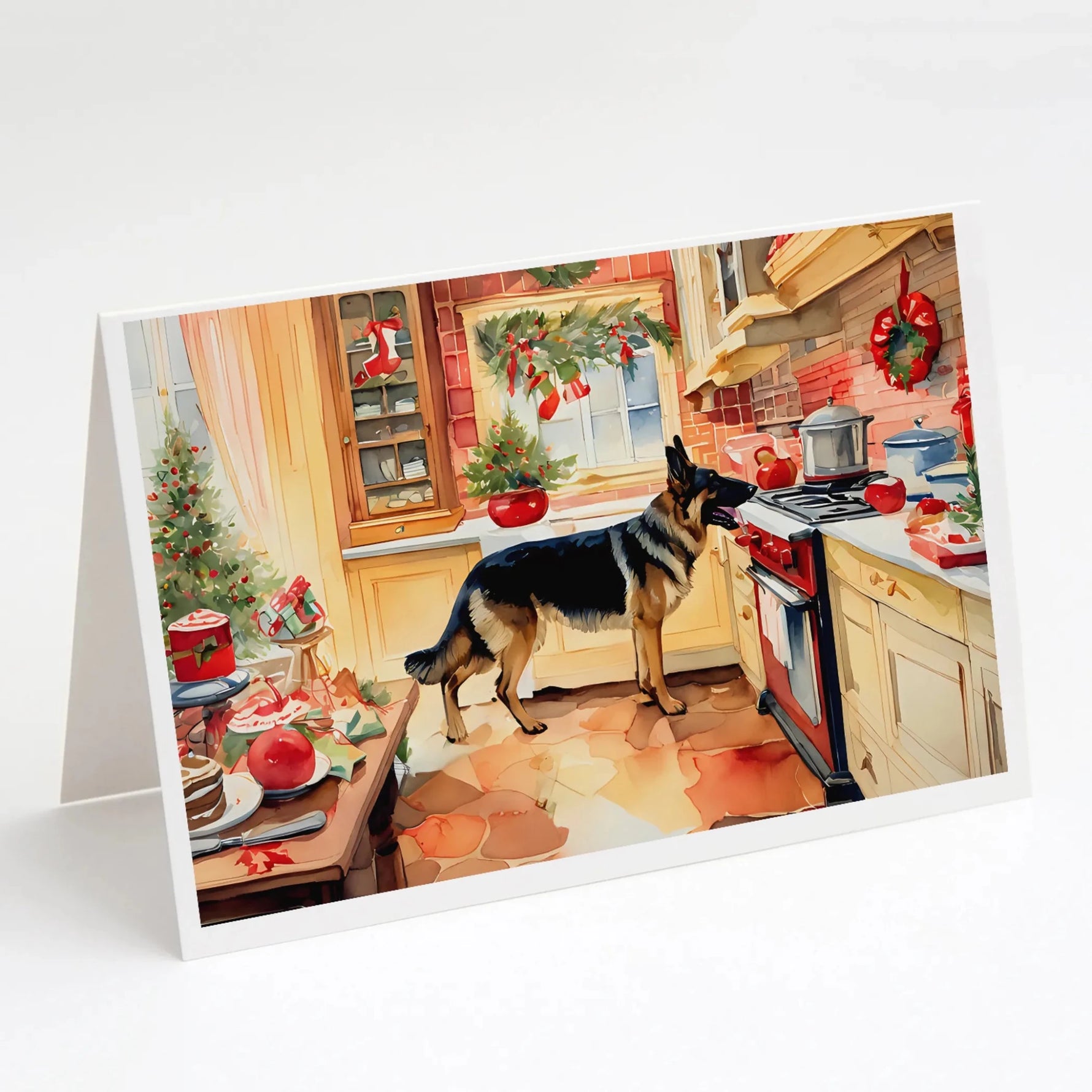 Christmas Cookies Greeting Cards - Size: 5X7 | Pack Of: 8 | Collection name: Christmas cookies-AMAZON FACTORY