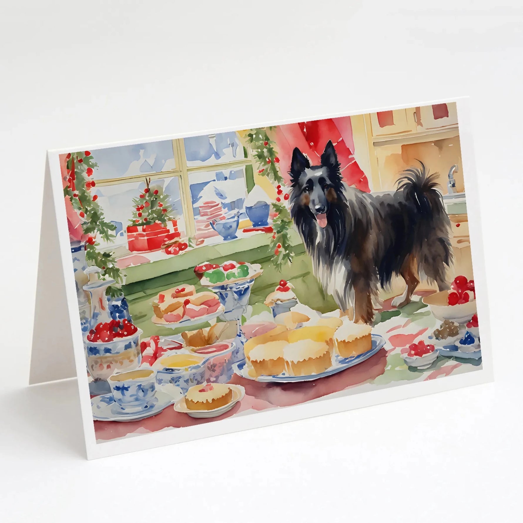 Christmas Cookies Greeting Cards - Size: 5X7 | Pack Of: 8 | Collection name: Christmas cookies-AMAZON FACTORY