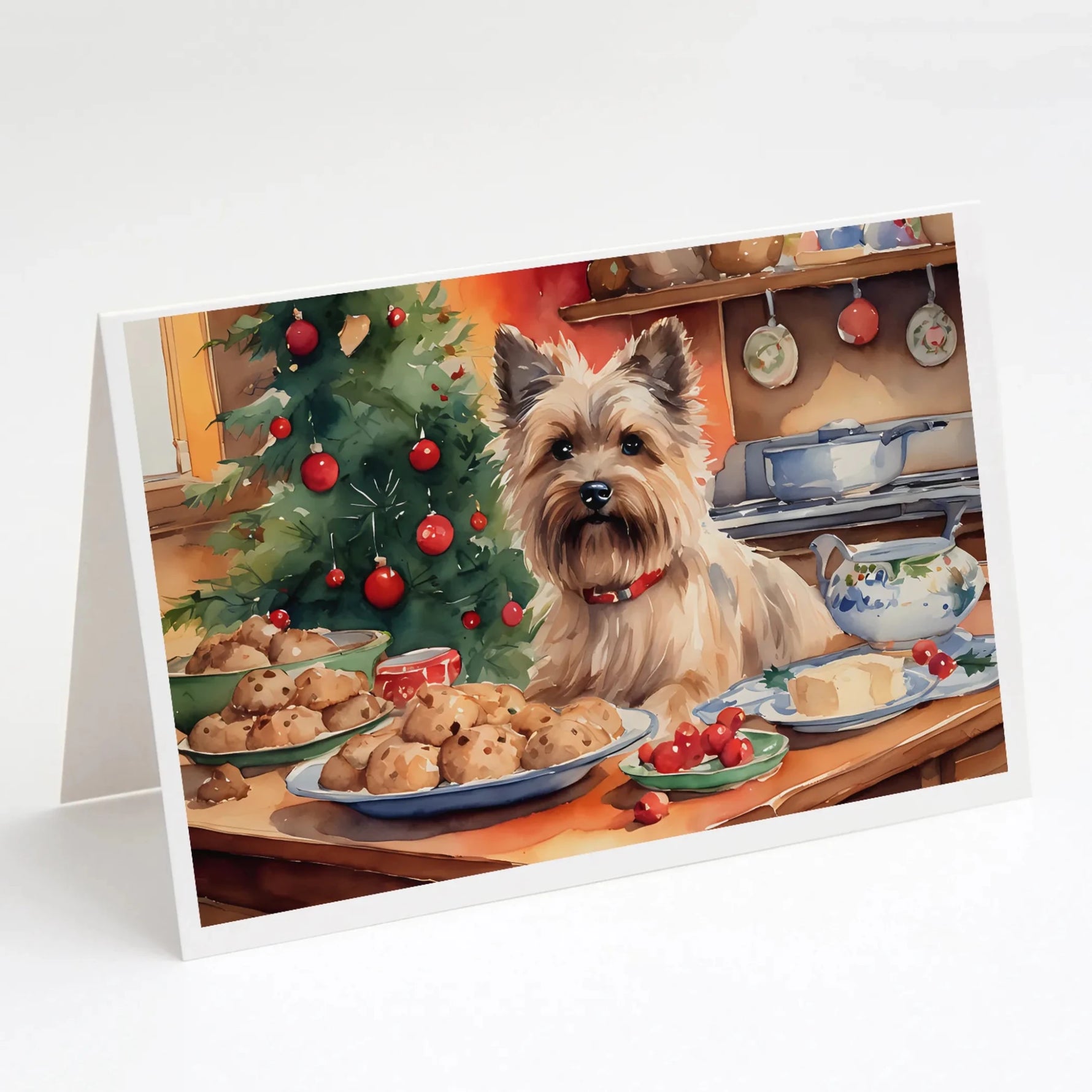 Christmas Cookies Greeting Cards - Size: 5X7 | Pack Of: 8 | Collection name: Christmas cookies-AMAZON FACTORY