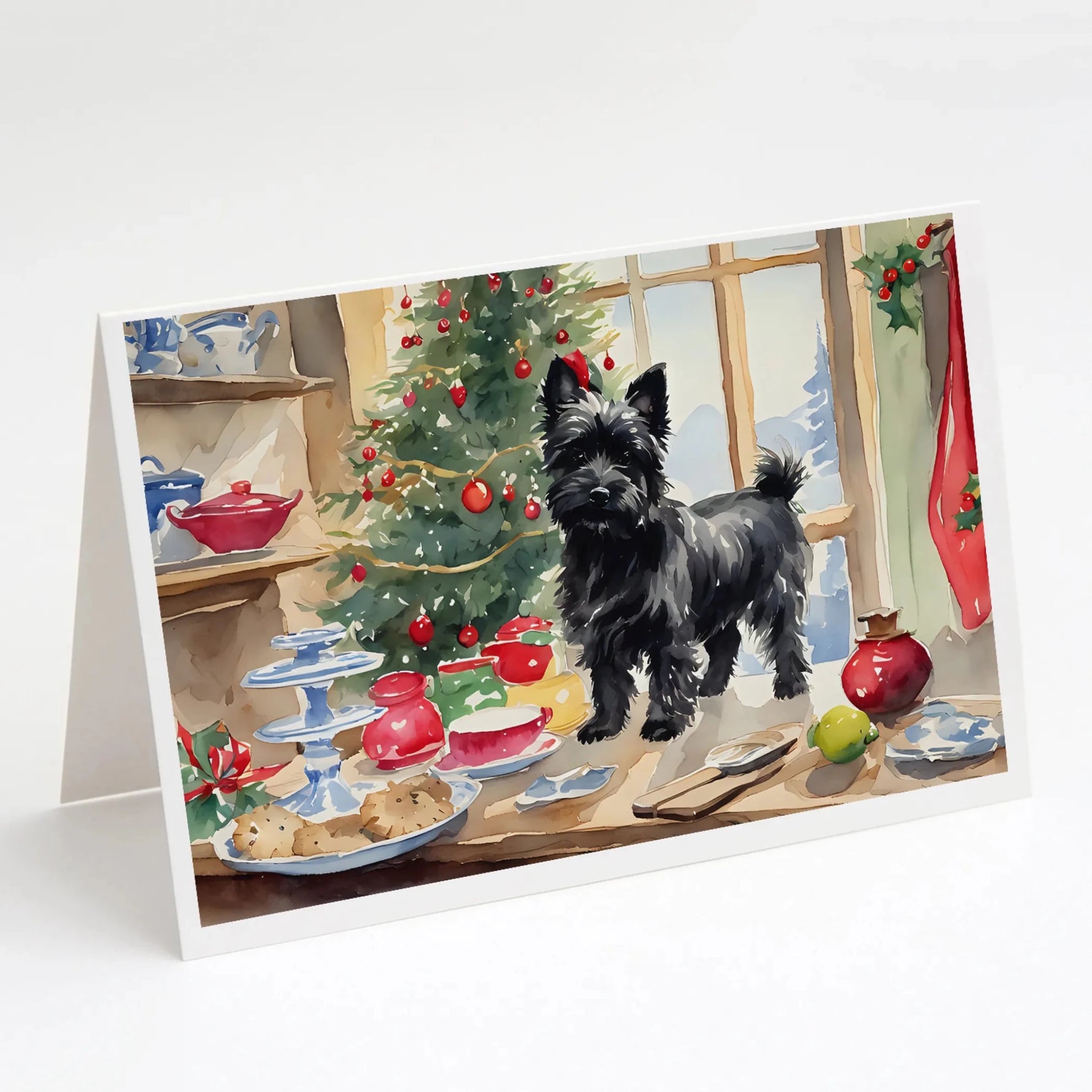 Christmas Cookies Greeting Cards - Size: 5X7 | Pack Of: 8 | Collection name: Christmas cookies-AMAZON FACTORY