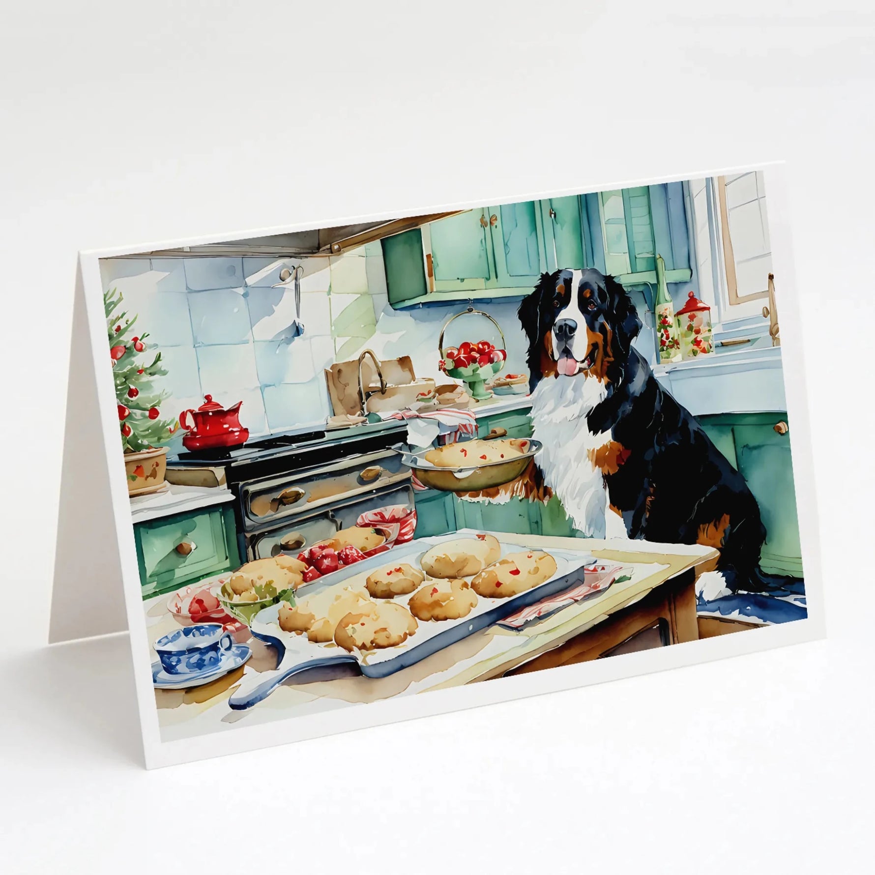 Christmas Cookies Greeting Cards - Size: 5X7 | Pack Of: 8 | Collection name: Christmas cookies-AMAZON FACTORY
