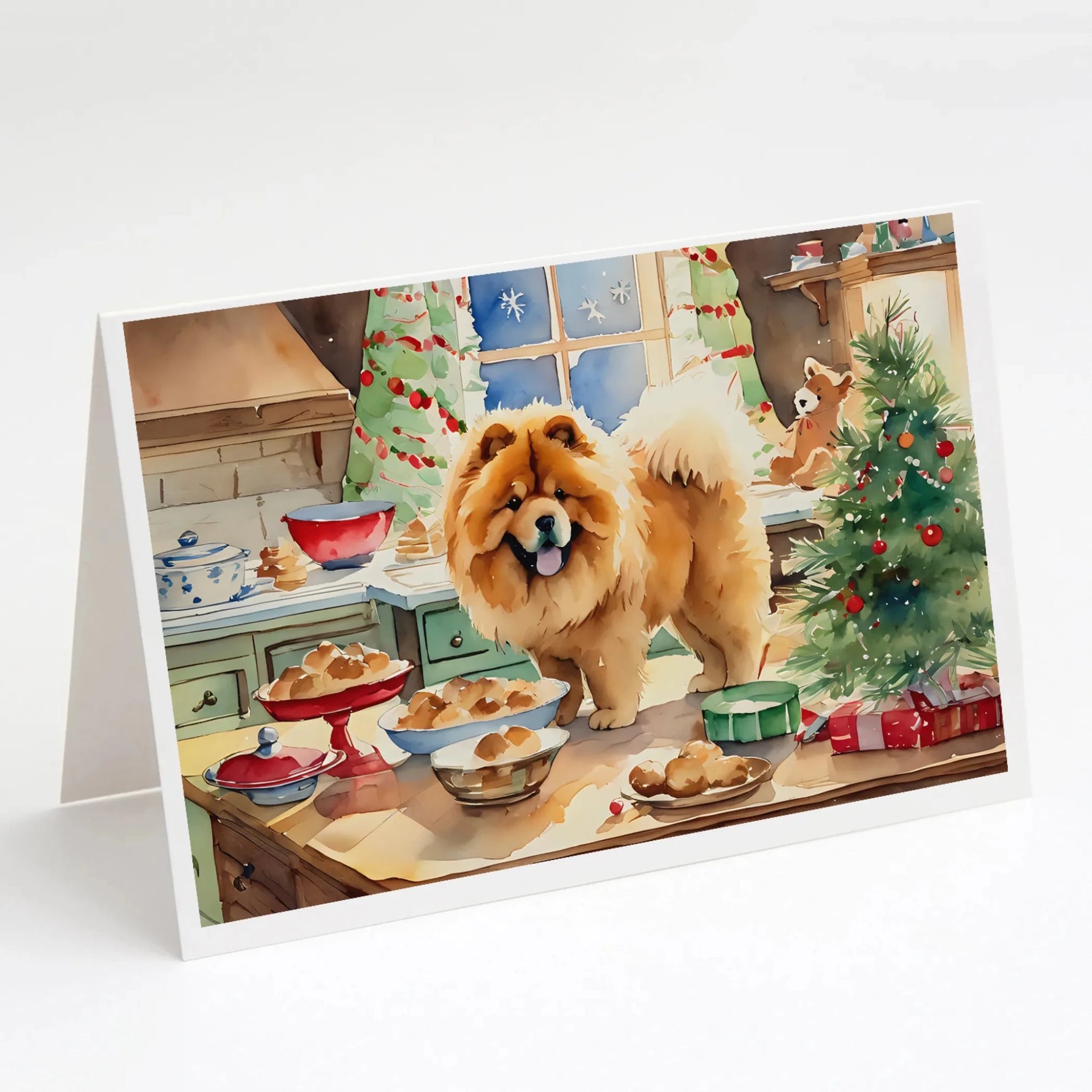 Christmas Cookies Greeting Cards - Size: 5X7 | Pack Of: 8 | Collection name: Christmas cookies-AMAZON FACTORY