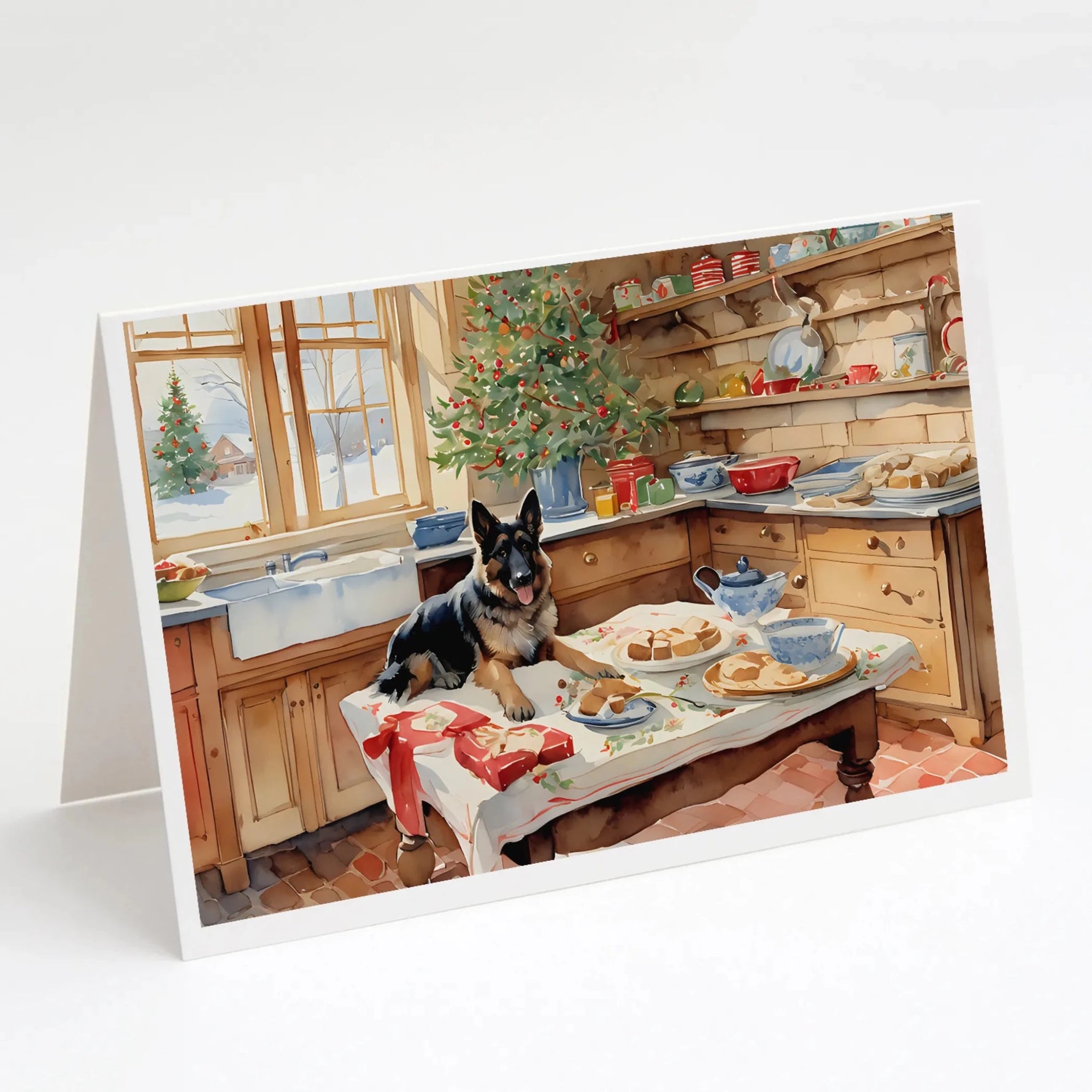 Christmas Cookies Greeting Cards - Size: 5X7 | Pack Of: 8 | Collection name: Christmas cookies-AMAZON FACTORY
