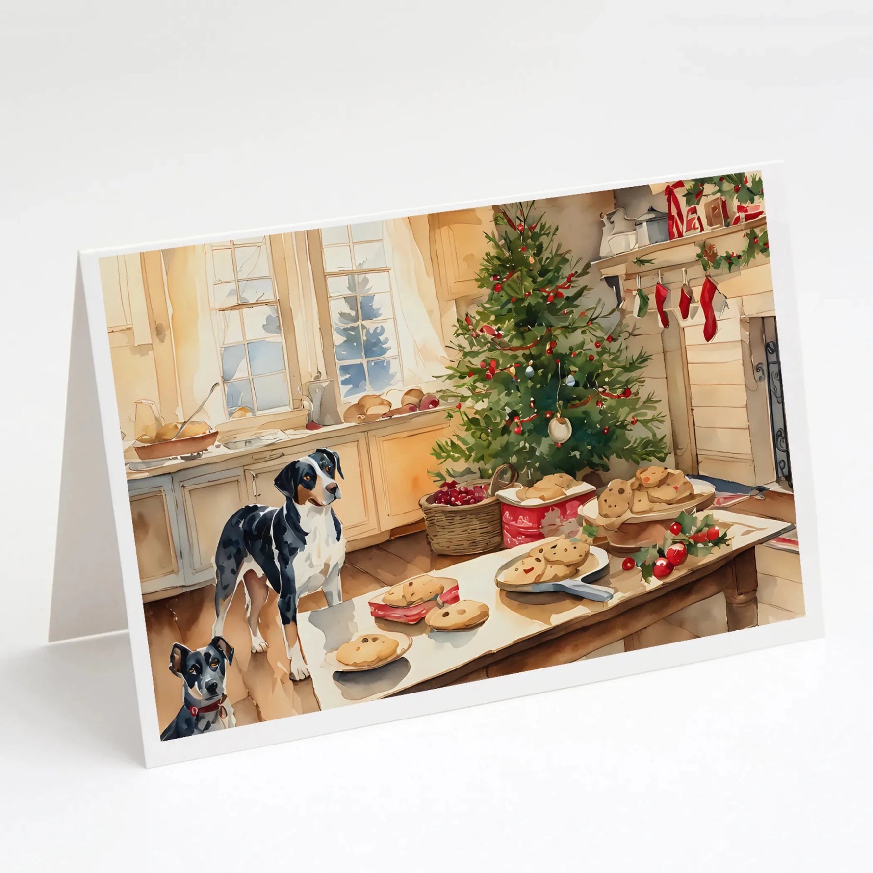 Christmas Cookies Greeting Cards - Size: 5X7 | Pack Of: 8 | Collection name: Christmas cookies-AMAZON FACTORY