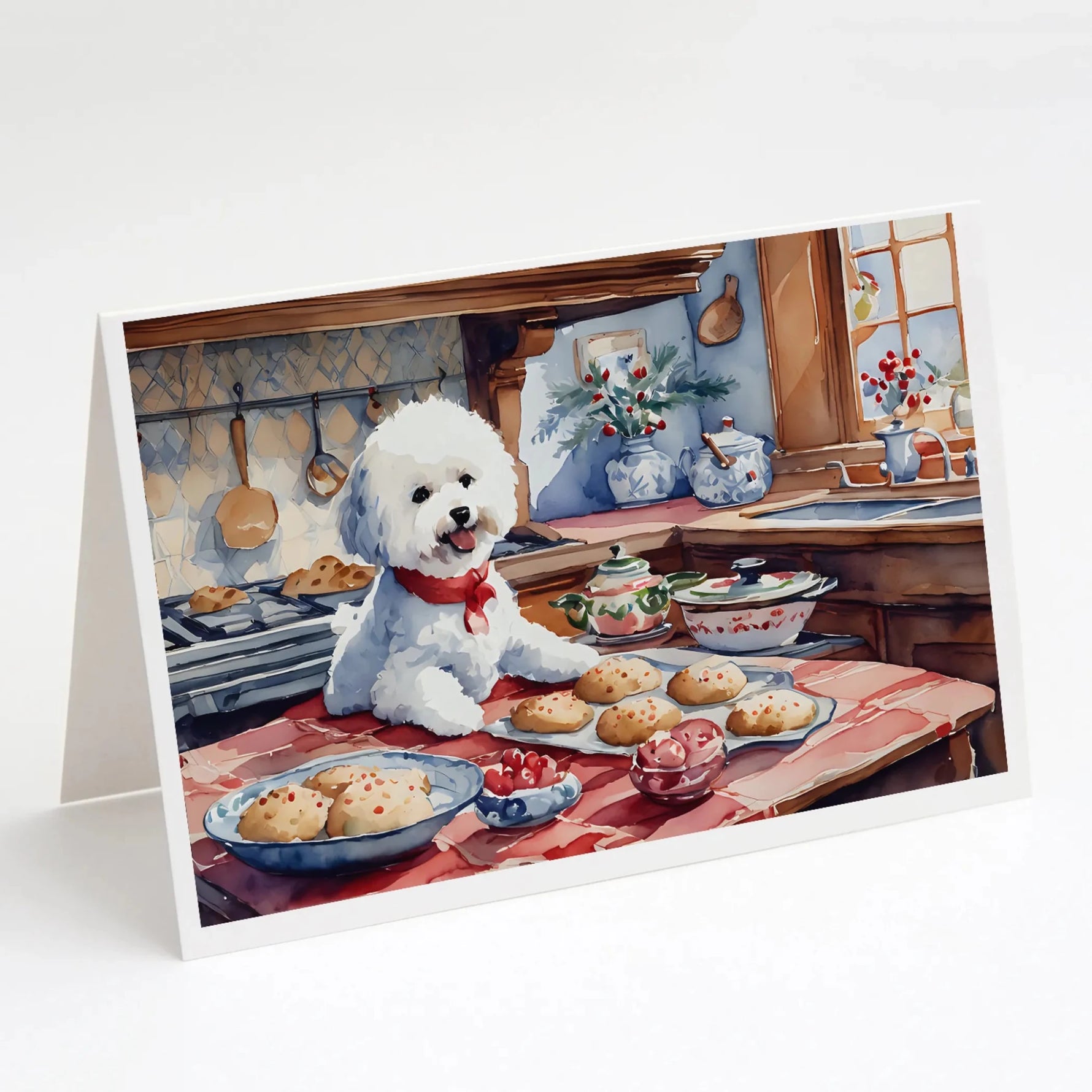 Christmas Cookies Greeting Cards - Size: 5X7 | Pack Of: 8 | Collection name: Christmas cookies-AMAZON FACTORY