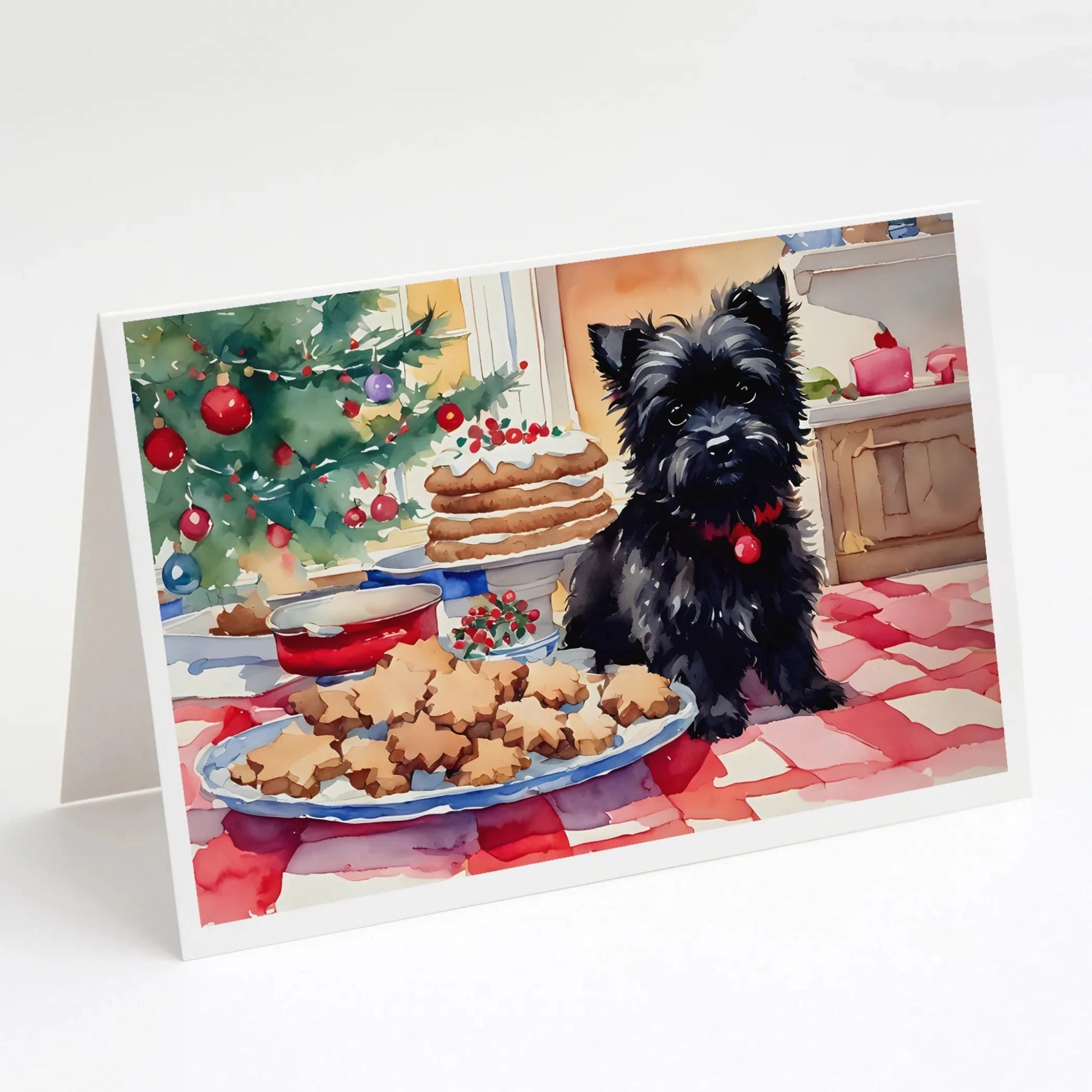 Christmas Cookies Greeting Cards - Size: 5X7 | Pack Of: 8 | Collection name: Christmas cookies-AMAZON FACTORY