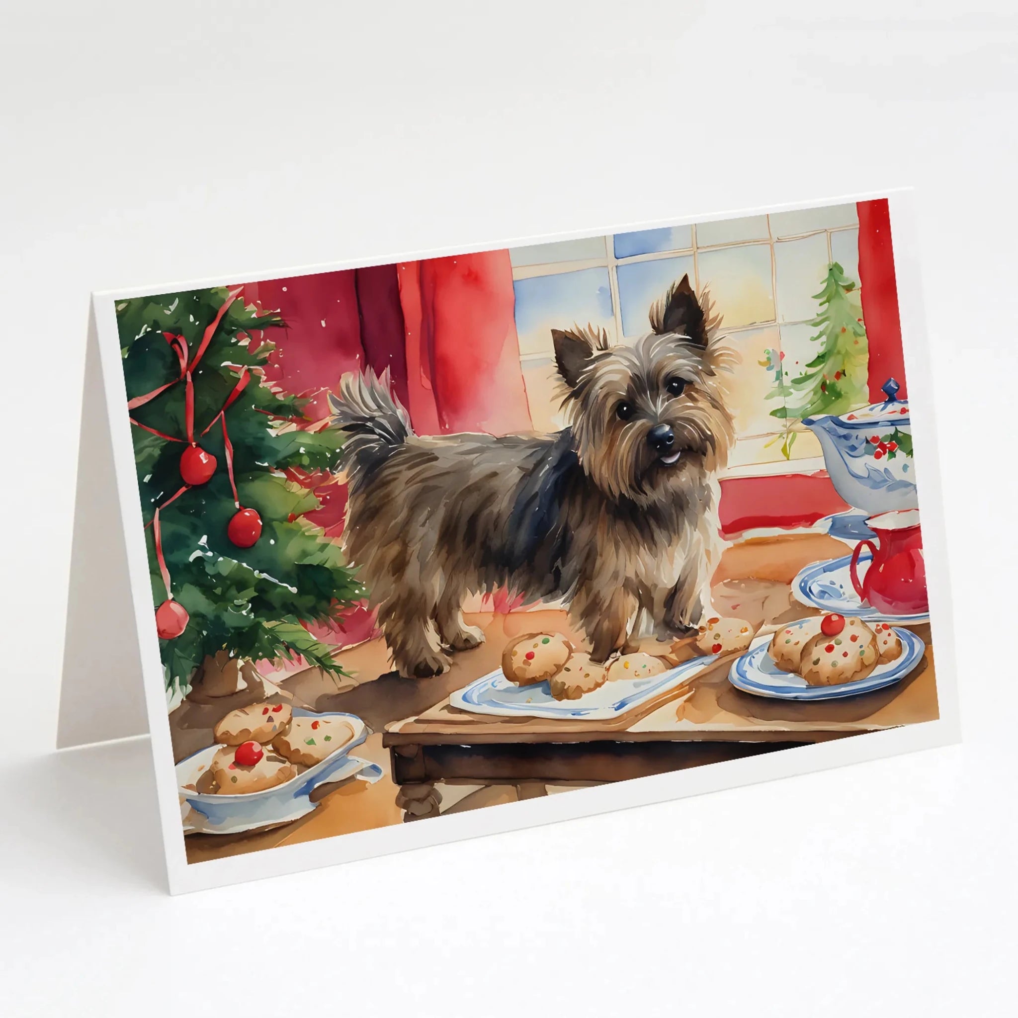 Christmas Cookies Greeting Cards - Size: 5X7 | Pack Of: 8 | Collection name: Christmas cookies-AMAZON FACTORY