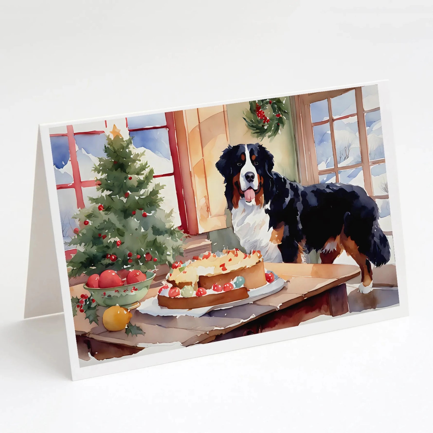 Christmas Cookies Greeting Cards - Size: 5X7 | Pack Of: 8 | Collection name: Christmas cookies-AMAZON FACTORY