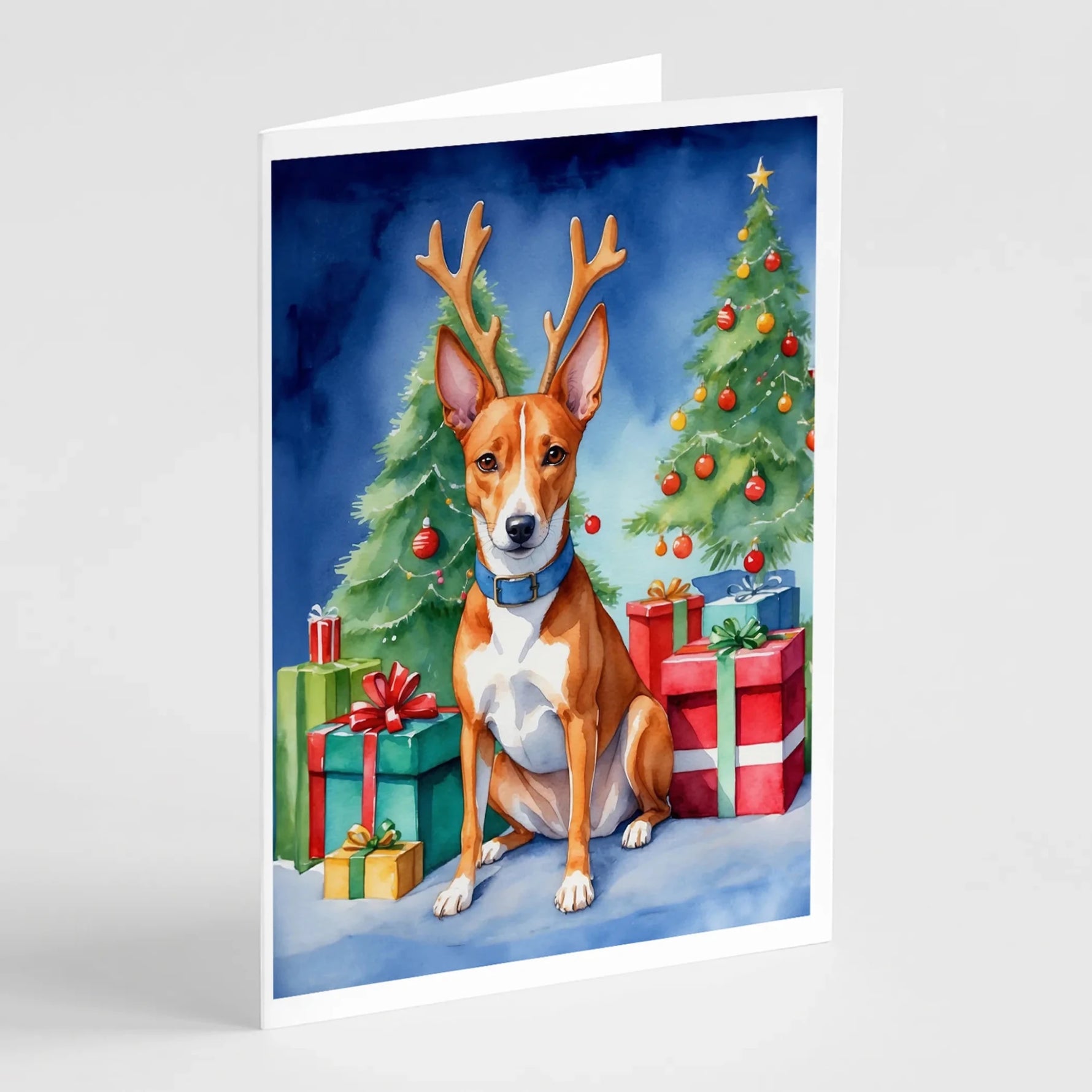 Christmas Reindeer Greeting Cards - Size: 5X7 | Pack Of: 8 | Collection name: Christmas reindeer-AMAZON FACTORY