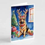 Christmas Reindeer Greeting Cards - Size: 5X7 | Pack Of: 8 | Collection name: Christmas reindeer-AMAZON FACTORY