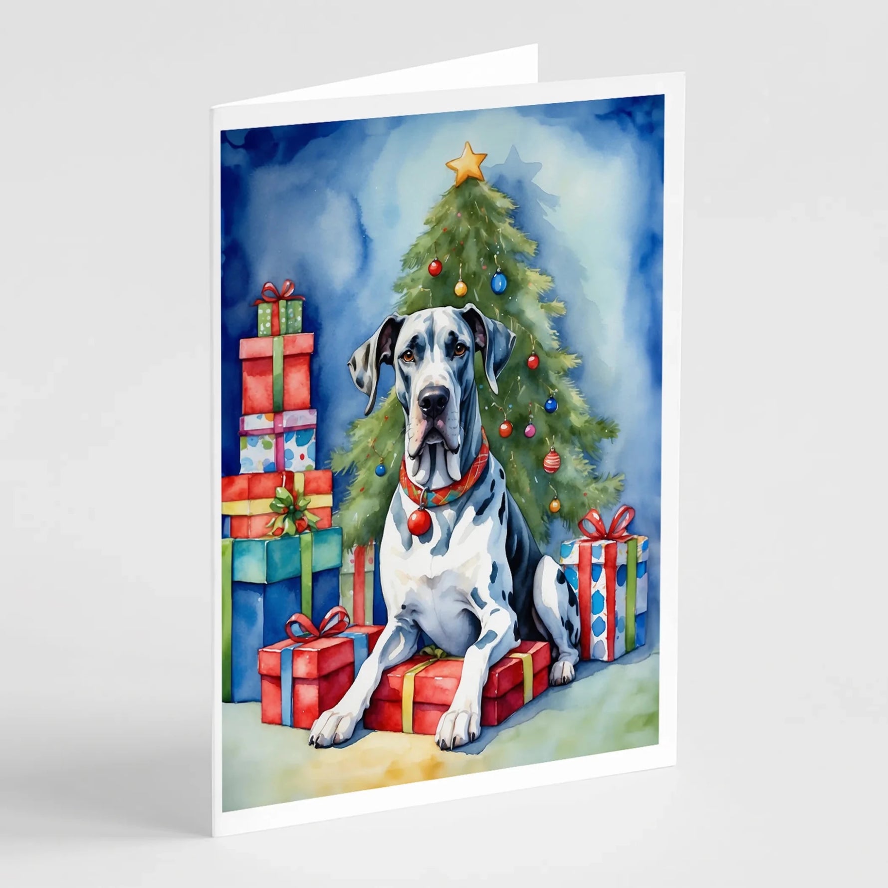Christmas Reindeer Greeting Cards - Size: 5X7 | Pack Of: 8 | Collection name: Christmas reindeer-AMAZON FACTORY