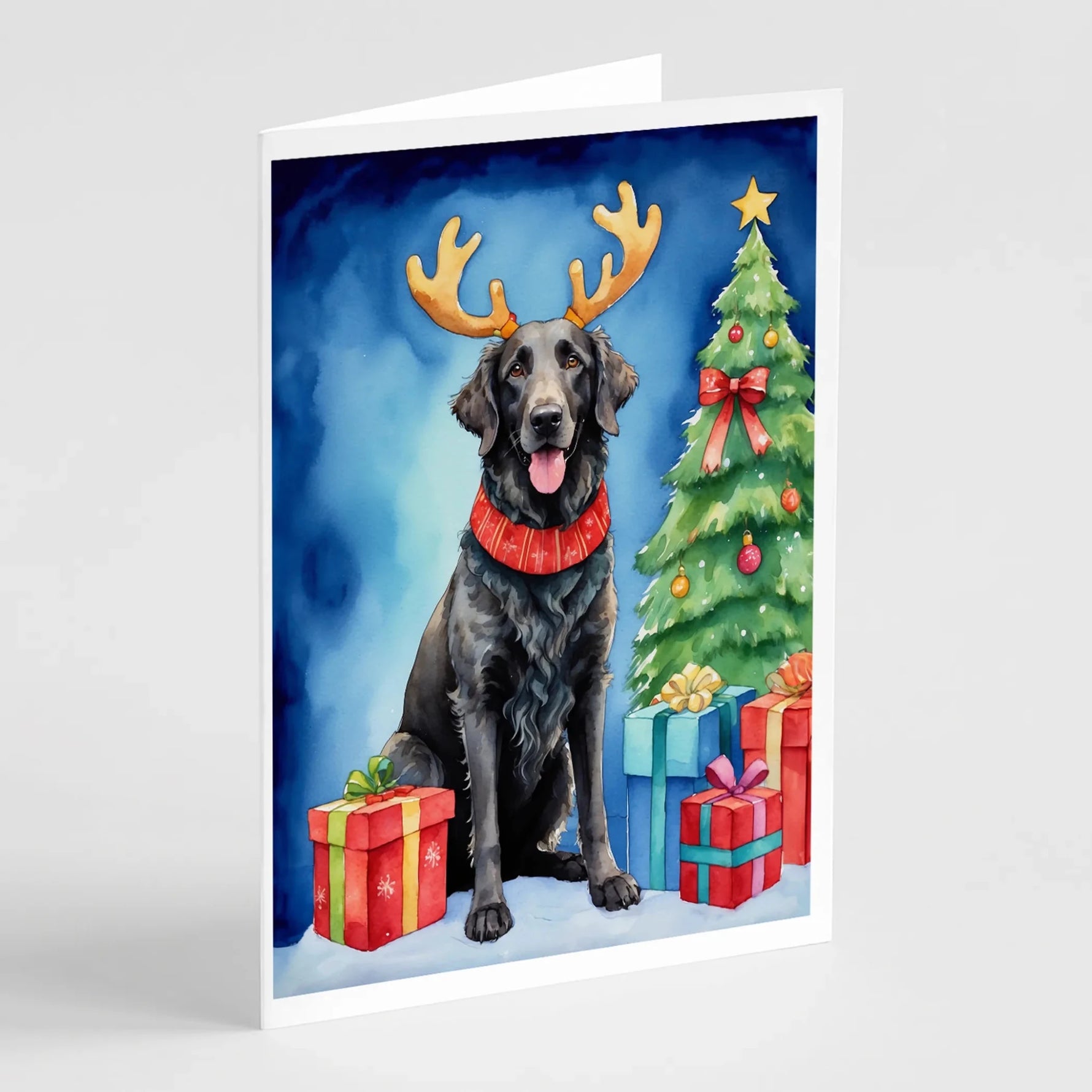Christmas Reindeer Greeting Cards - Size: 5X7 | Pack Of: 8 | Collection name: Christmas reindeer-AMAZON FACTORY