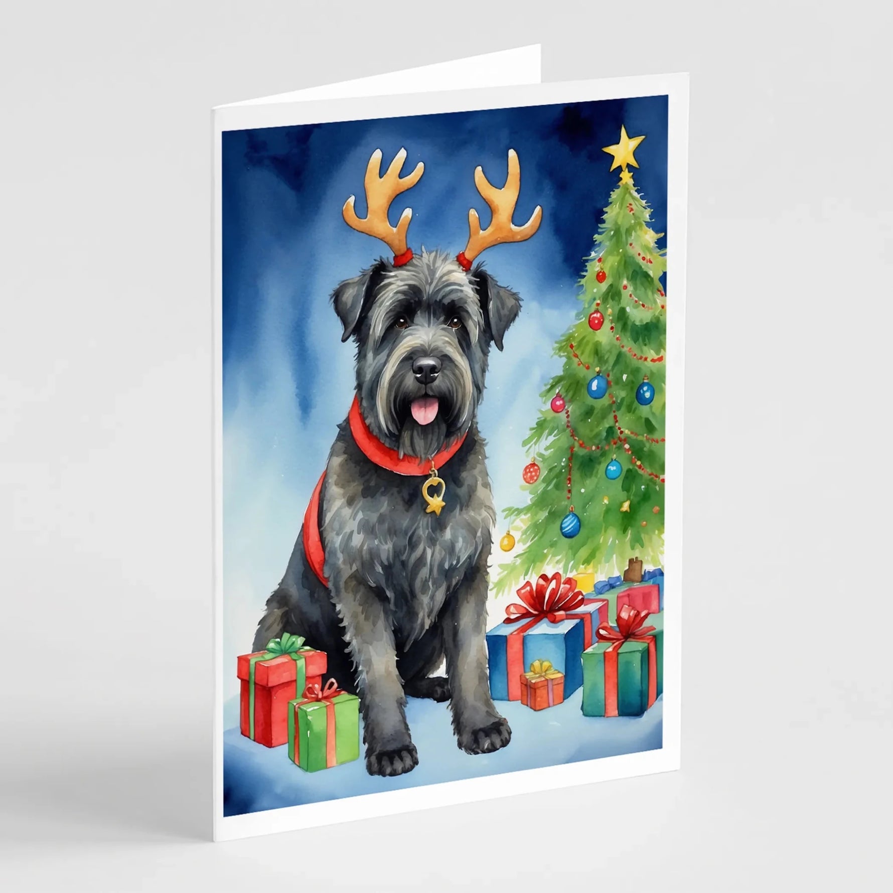Christmas Reindeer Greeting Cards - Size: 5X7 | Pack Of: 8 | Collection name: Christmas reindeer-AMAZON FACTORY