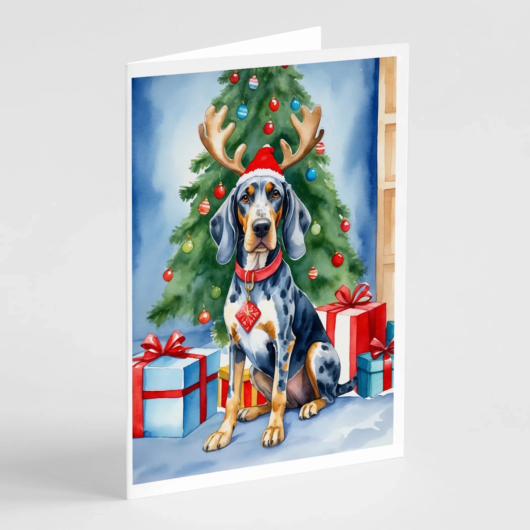 Christmas Reindeer Greeting Cards - Size: 5X7 | Pack Of: 8 | Collection name: Christmas reindeer-AMAZON FACTORY