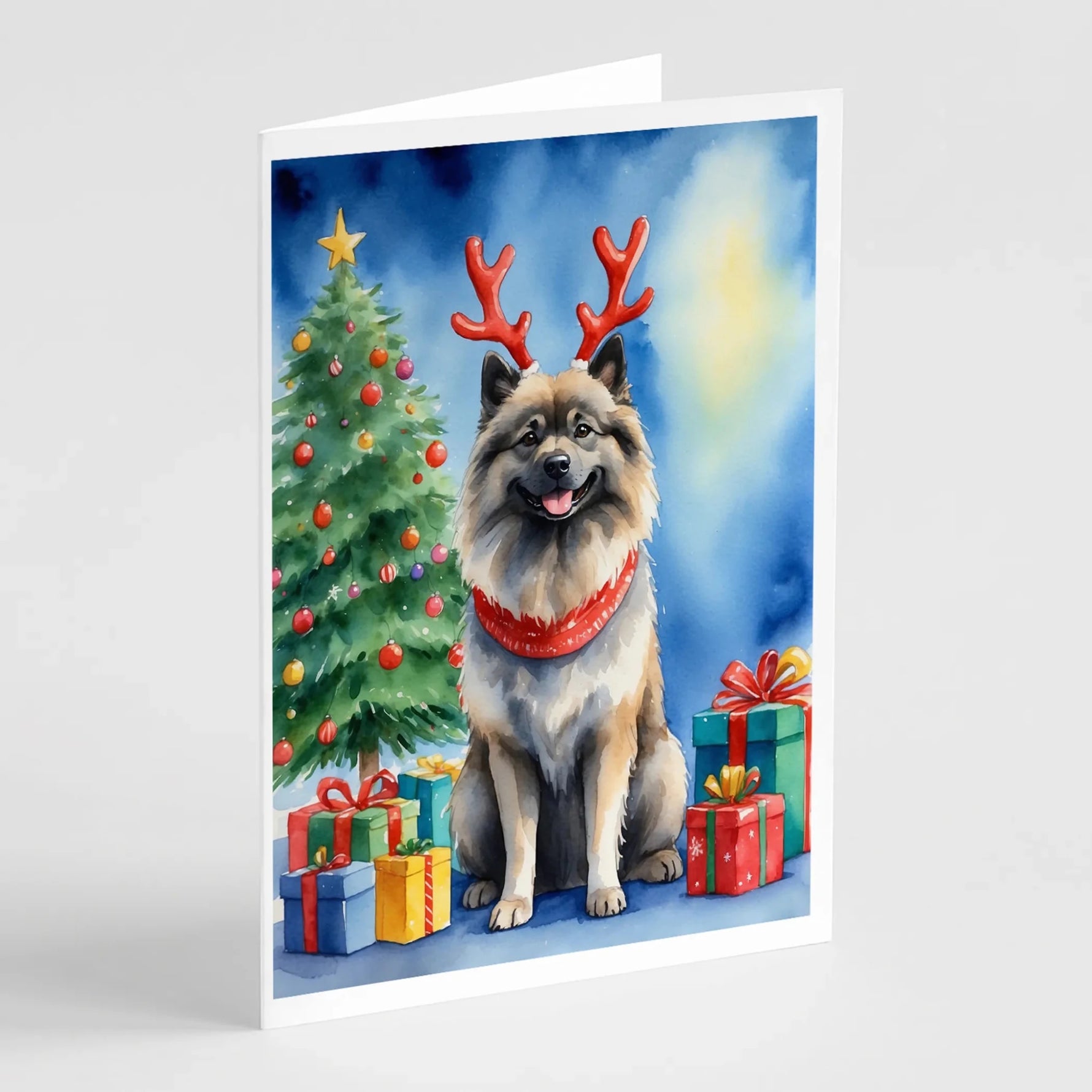 Christmas Reindeer Greeting Cards - Size: 5X7 | Pack Of: 8 | Collection name: Christmas reindeer-AMAZON FACTORY