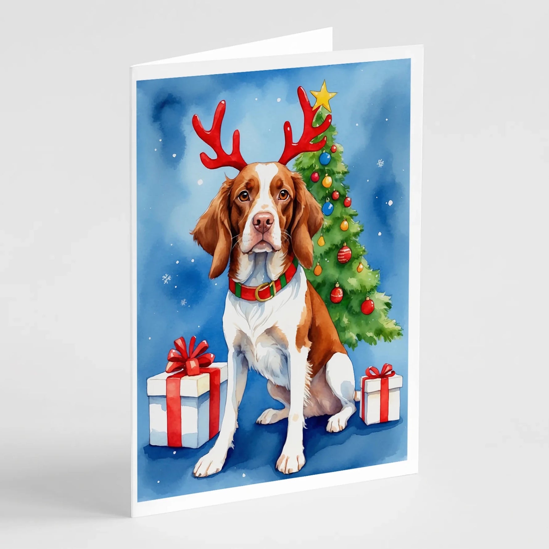 Christmas Reindeer Greeting Cards - Size: 5X7 | Pack Of: 8 | Collection name: Christmas reindeer-AMAZON FACTORY