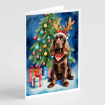 Christmas Reindeer Greeting Cards - Size: 5X7 | Pack Of: 8 | Collection name: Christmas reindeer-AMAZON FACTORY