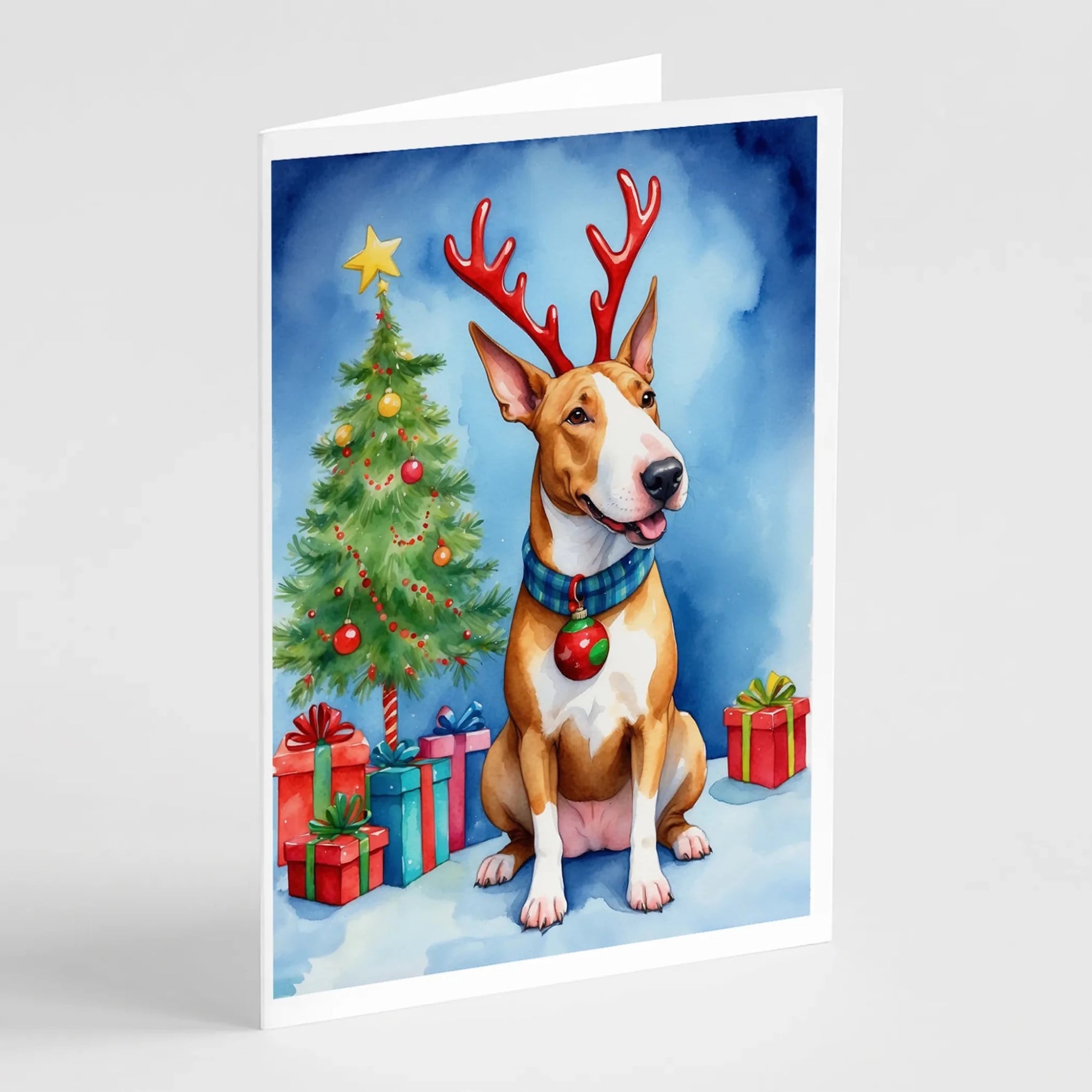 Christmas Reindeer Greeting Cards - Size: 5X7 | Pack Of: 8 | Collection name: Christmas reindeer-AMAZON FACTORY
