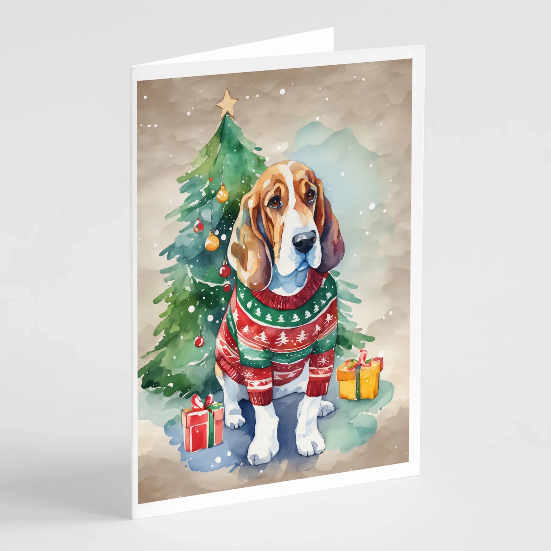 Christmas Sweaters Greeting Cards - Size: 5X7 | Pack Of: 8 | Collection name: Christmas sweaters - AMAZON FACTORY