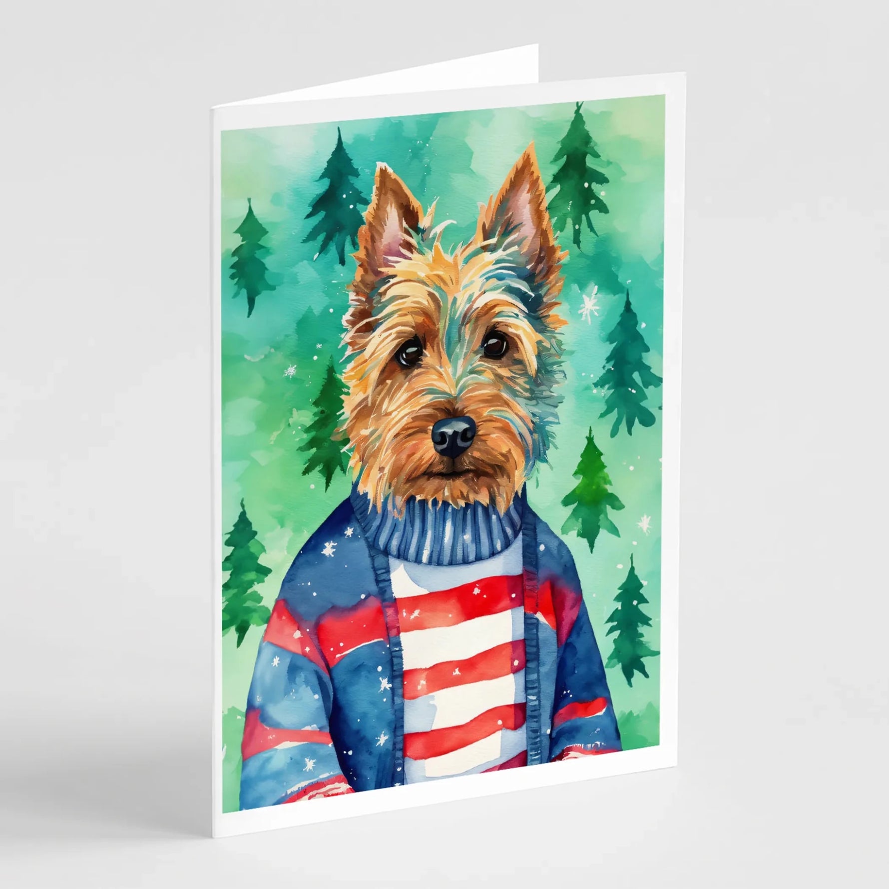 Christmas Sweaters Greeting Cards - Size: 5X7 | Pack Of: 8 | Collection name: Christmas sweaters - AMAZON FACTORY